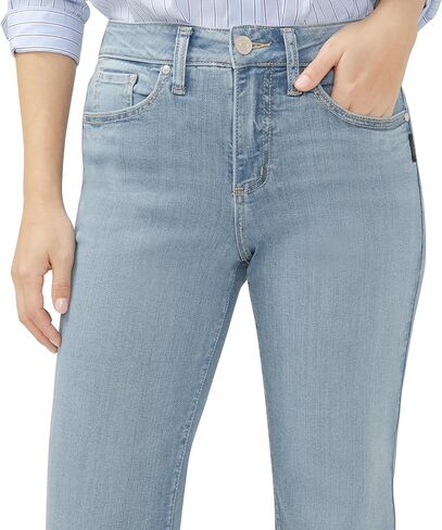 شركة Silver Jeans Co. بنطال جينز Avery عالي الارتفاع للنساء ذو ​​قصة متعرجة in Saudi Arabia