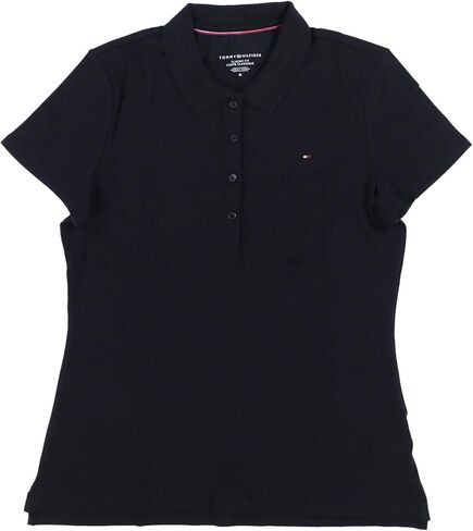 تي شيرت بولو نسائي ذو تصميم كلاسيكي بشعار Tommy Hilfiger in Kuwait