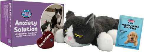 الأصلي تحاضن كيتي نبضات القطة المحشو من قبل جرو Snuggle. الإغاثة من القلق للحيوانات الأليفة ومساعدات مهدئة لجميع أحجام السلالات باللون الرمادي والأبيض in Saudi Arabia