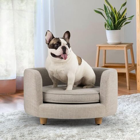 DCEE Round Dogs Sofa - Cats Couch ، يحمل ما يصل إلى 50 رطلاً ، 24 بوصة. in Kuwait