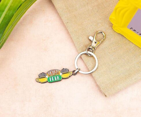 SalesOne Friends Central Perk Logo Enamel Keychain, Keyring Holder in Saudi Arabia