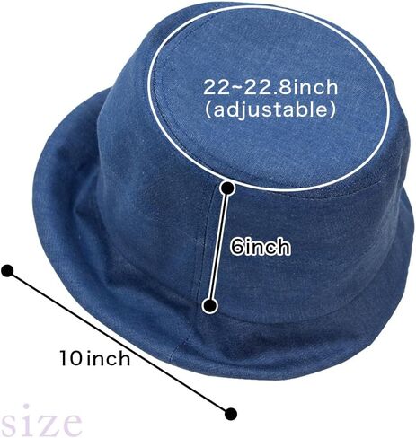 crearekiki Made in Japan Hat Women's UV Protection Okayama Denim Margaret Mom Birthday Present DJB-2mus in Saudi Arabia