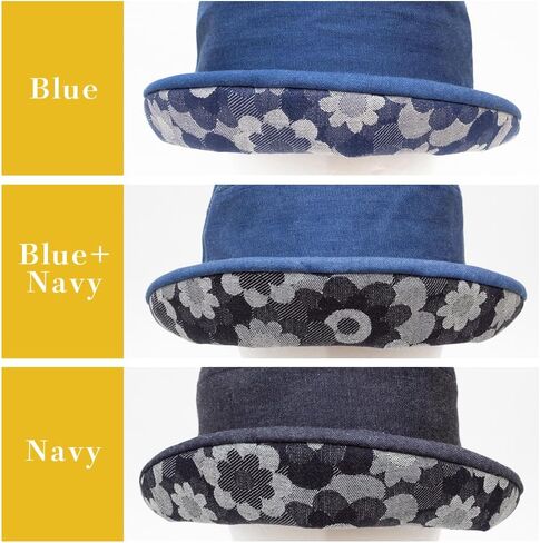 crearekiki Made in Japan Hat Women's UV Protection Okayama Denim Margaret Mom Birthday Present DJB-2mus in Saudi Arabia