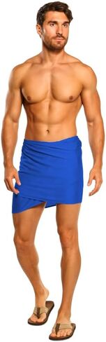 1 World Sarongs Sarong for Men, Solid Color Fringeless Sarong in Half Short Mini Sarong in Saudi Arabia