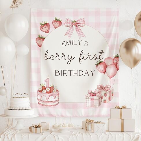 TQ22 Fearfully And Onederfully Made Birthday Banner Girl First Birthday Photo Backdrop Grandmillenial Christian Birthday Tapestry Coquette Bow in Saudi Arabia