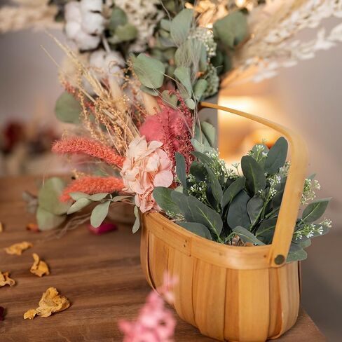 KALIONE 12 PCS Artificial Silver Dollar Eucalyptus Leaves Picks Stems and Faux Branches with White Seeds, 11.4'' Decoration Greenery Stems Plants for Vase Bouquets, Flower Arrangement(Style 2) in Saudi Arabia
