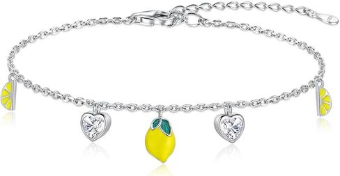Strawberry Bracelet for Women Sterling Silver: Red Strawberries Shortcake Bracelets Fruit Heart Strawberries Jewelry Birthday Gifts in Saudi Arabia