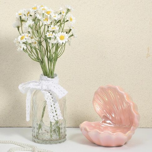 KALIONE 6Pcs Small White Daisy Flowers Artificial, 10 Inch Artificial Daisy Flowers, Vase Centerpiece Table Decorations, Fake Daisies, Wildflower Spring Flower for Wedding Party Decor in Saudi Arabia