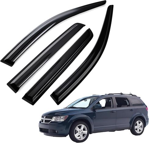 Window Visors Rain Guards for Car Windows with Fit for 2013-2018 Nissan Altima, 4-Piece Side Window Visors, UV Resistant & Weatherproof, No Drill Installation,Tape on in Kuwait