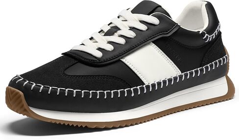 Vilanva Women's Fashion Sneakers Casual Tennis Shoes with Non-Slip Retro Gum Sole Ladies Walking Trendy Footwear in Saudi Arabia
