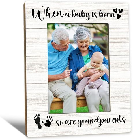 Beliran New Grandma Gifts First Time Picture Frame 5x7, Grandma Picture Frame for New Baby, Babies Frames, When A Baby is Born So is A Grandmother Wooden Pictures Photo Frames for Desk Home Room Decor in Saudi Arabia