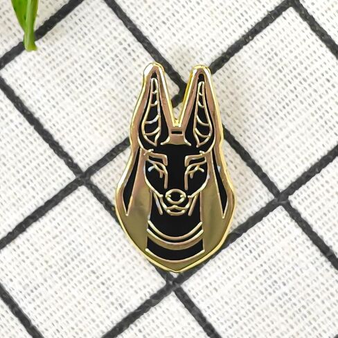 Anubis Hard Enamel Pin - Culture Series - Enamel Lapel Pin - Plated Badge for Clothing, Bags, and Lanyards in Saudi Arabia