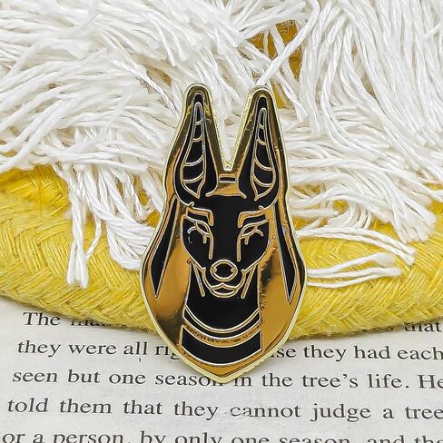Anubis Hard Enamel Pin - Culture Series - Enamel Lapel Pin - Plated Badge for Clothing, Bags, and Lanyards in Saudi Arabia