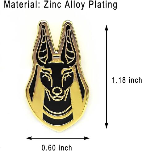 Anubis Hard Enamel Pin - Culture Series - Enamel Lapel Pin - Plated Badge for Clothing, Bags, and Lanyards in Saudi Arabia