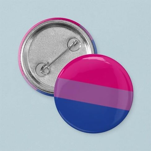 دبوس زر صغير دائري بعلم CafePress Bi Pride مقاس 1 بوصة in Kuwait