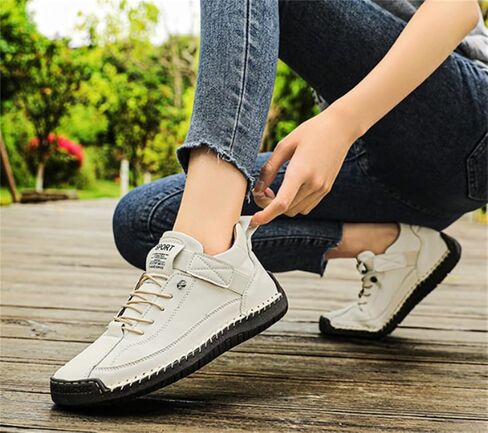 SWZEC Women's Handmade Leather Orthopedic Shoes in Saudi Arabia