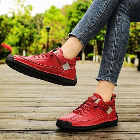 SWZEC Women's Handmade Leather Orthopedic Shoes in Saudi Arabia