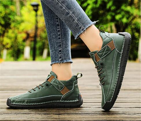 SWZEC Women's Handmade Leather Orthopedic Shoes in Saudi Arabia