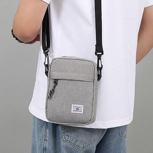 GSHLLO رجل الهاتف المحمول حقائب كتف انغلق Crossbody الهاتف الخليوي الحقيبة معلقة الهاتف محفظة المحفظة حقيبة يد الرقبة الحقائب in Kuwait