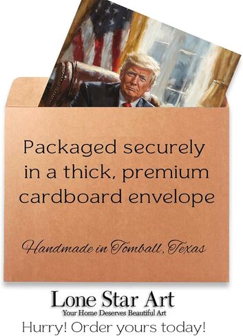 Donald Trump Presidential Portrait - 11x14 Unframed Print - Patriotic Wall Art & Political Office Decor - Iconic Historical Poster of 45th U.S. President - Strength & Leadership Artwork in Saudi Arabia