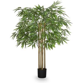 Maia Shop نبات شجرة الخيزران الاصطناعي مقاس 71 بوصة للمنزل أو الشقة أو المكتب - نباتات داخلية وهمية واقعية لغرفة المعيشة أو غرفة النوم أو الحمام أو المدخل أو الفناء - نباتات خضراء صناعية لديكور المنزل in Kuwait