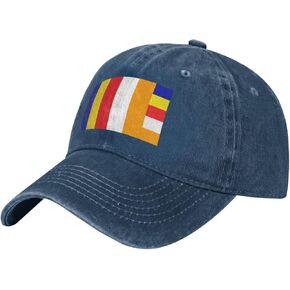DWWKWJ Buddhist Flag Baseball Cap Mens Woman's Mom Hat Unisex Mom Hat Adjustable Golf Hats in Saudi Arabia