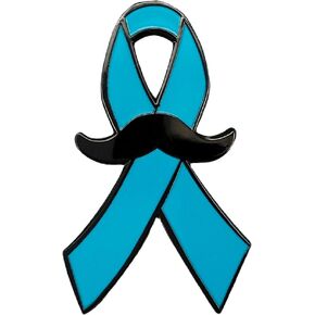 Vermegoint Enamel Pin,Prostate Cancer Awareness Ribbon Lapel Pin,DIY Decor Collection,Mustache Brooch,Symbolic Health Badge,Gift For Health Advocates,Friends,Family,Pin on Jacket,Canvas Bag,Backpack in Saudi Arabia