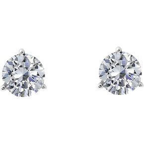 مجموعة برايتس 0.10 Cttw Lab Grown Diamond Martini أقراط للنساء | F-G VS Clarity 14K Gold (وردي/أبيض/أصفر) | ترصيع الماس الذهب الحقيقي in Kuwait