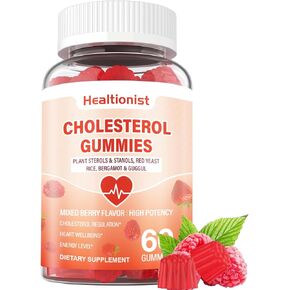 Healtionist 2 عبوة من مكملات الكوليسترول مع 2000 ملغ من ستيرول النبات والستانول، والبرغموت الحمضي، وأرز الخميرة الحمراء، وخفض نكهة التوت المختلطة، 120 قطعة in Kuwait