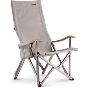 ICECO High Back Camping Chairs for Adults, Heavy Duty Folding Chair for Outside, Portable Outdoor Chairs with Storage Bag, Hold Up 600 LBS Backpack Camping Chair, 10 Years Warranty (Non-Adjustable) in Kuwait