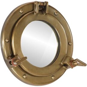 Treasure Art Porthole Mirror Wall Mounted 8 inch Brass Antique in Saudi Arabia