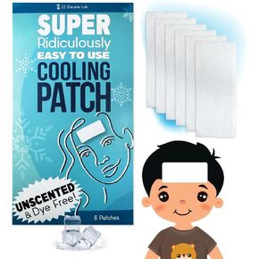22 Elevate Lab Cooling Patches – Portable Soft Gel Pads for Refreshing Comfort & Temperature Relief – Air-Activated Reusable Design - Unscented and Dye Free – 6 Count in Saudi Arabia