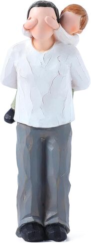 هدايا BUTILIVEEN الجد - هدية عيد ميلاد الجد في عيد الأب، تماثيل من الراتنج للجد والحفيد مقاس 8 بوصة in Kuwait