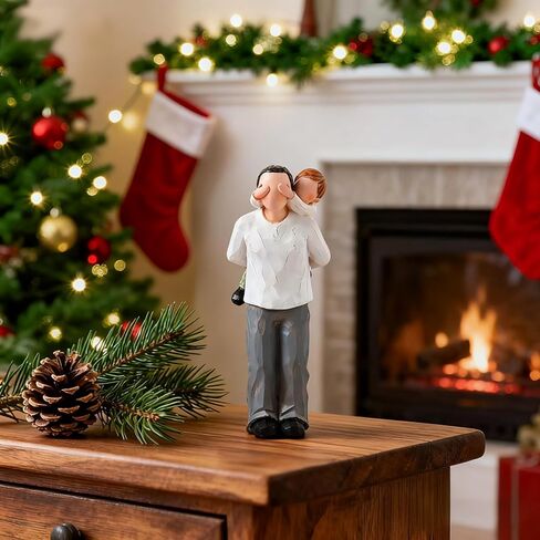 هدايا BUTILIVEEN الجد - هدية عيد ميلاد الجد في عيد الأب، تماثيل من الراتنج للجد والحفيد مقاس 8 بوصة in Kuwait