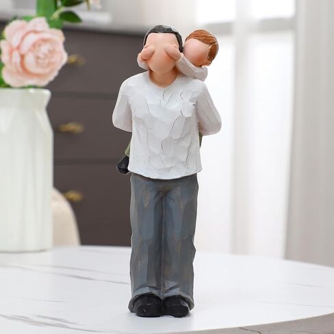 هدايا BUTILIVEEN الجد - هدية عيد ميلاد الجد في عيد الأب، تماثيل من الراتنج للجد والحفيد مقاس 8 بوصة in Kuwait