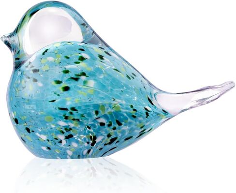 ORRFIDDY Glass Bird Figurines Art Collectible Ornaments Statue Figurines Paperweight Modern Handmade Sculpture Home Decor in Saudi Arabia