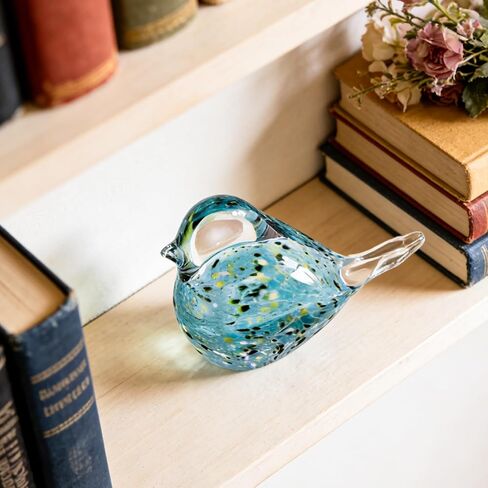 ORRFIDDY Glass Bird Figurines Art Collectible Ornaments Statue Figurines Paperweight Modern Handmade Sculpture Home Decor in Saudi Arabia