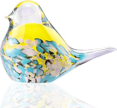 ORRFIDDY Glass Bird Figurines Art Collectible Ornaments Statue Figurines Paperweight Modern Handmade Sculpture Home Decor in Saudi Arabia