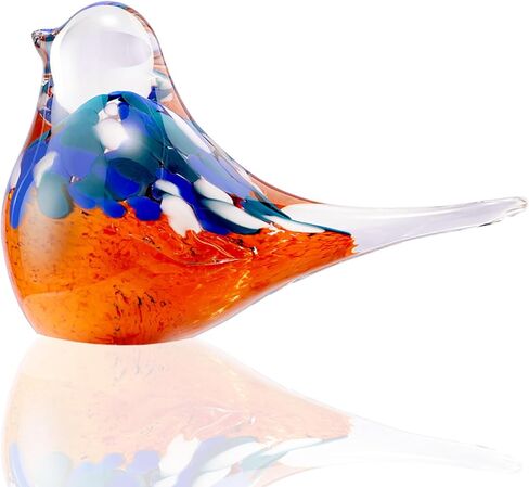 ORRFIDDY Glass Bird Figurines Art Collectible Ornaments Statue Figurines Paperweight Modern Handmade Sculpture Home Decor in Saudi Arabia