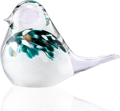 ORRFIDDY Glass Bird Figurines Art Collectible Ornaments Statue Figurines Paperweight Modern Handmade Sculpture Home Decor in Saudi Arabia