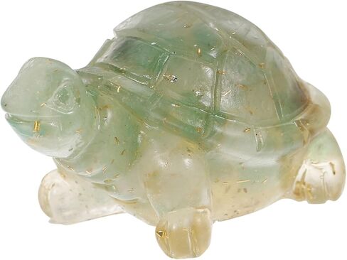 Crystal Turtle Statue Elegant Turtle Figurine for Tabletop Decor Fish Tank Decoration and Home Ornament Crystal Figure for Collectors and Nature Lovers in Saudi Arabia