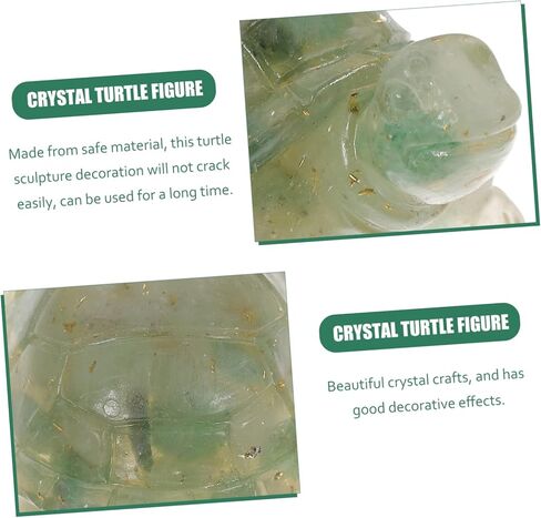 Crystal Turtle Statue Elegant Turtle Figurine for Tabletop Decor Fish Tank Decoration and Home Ornament Crystal Figure for Collectors and Nature Lovers in Saudi Arabia