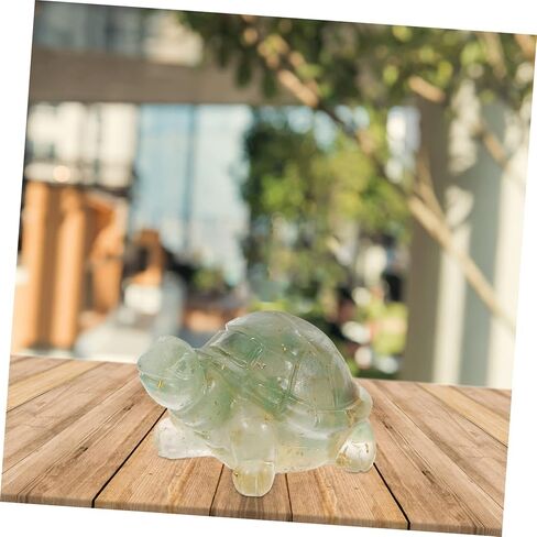 Crystal Turtle Statue Elegant Turtle Figurine for Tabletop Decor Fish Tank Decoration and Home Ornament Crystal Figure for Collectors and Nature Lovers in Saudi Arabia