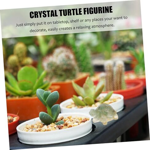 Crystal Turtle Statue Elegant Turtle Figurine for Tabletop Decor Fish Tank Decoration and Home Ornament Crystal Figure for Collectors and Nature Lovers in Saudi Arabia