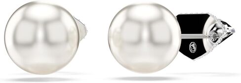 Swarovski Lucent stud earrings, Pavé, Ball, Clear, Rhodium Finish in Saudi Arabia