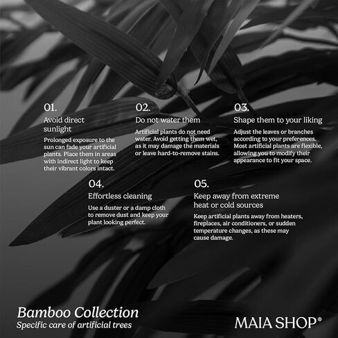 Maia Shop نبات شجرة الخيزران الاصطناعي مقاس 71 بوصة للمنزل أو الشقة أو المكتب - نباتات داخلية وهمية واقعية لغرفة المعيشة أو غرفة النوم أو الحمام أو المدخل أو الفناء - نباتات خضراء صناعية لديكور المنزل in Saudi Arabia