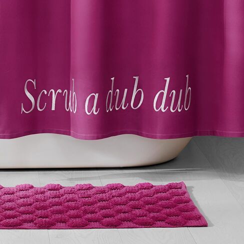 Kate Spade New York Dotted Woven Bath Rug, 17 in x 24 in, Absorbent Bath Mat, Slip Resistant, Made from 100% Cotton, Machine Washable, Green in Kuwait