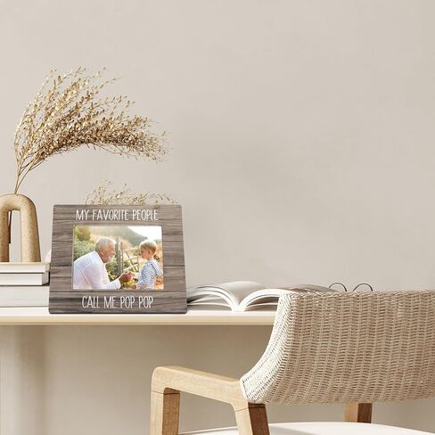 FLDAS Pop Pop Picture Frame 8x10, Grandpa Picture Frames, Grandpa Gifts from Grandkids, Gifts for PopPop Fathers Day from Grandson Granddaughter, My Favorite People Call Me Pop Pop Photo Frame 5X7 in Saudi Arabia