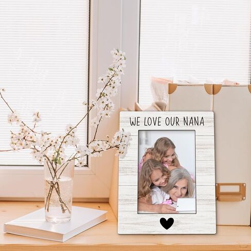 Beliran Nana Gifts Picture Frame 5x7, Nanas Photo Frame, Christmas Mothers Day Birthday Gifts for Nanas Grandma from Grandkids, We Love Our Nana Wooden Picture Photo Frames for Desk Home Room Decor in Saudi Arabia
