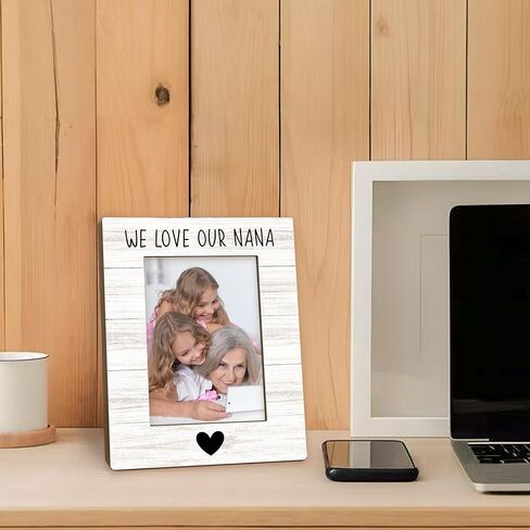 Beliran Nana Gifts Picture Frame 5x7, Nanas Photo Frame, Christmas Mothers Day Birthday Gifts for Nanas Grandma from Grandkids, We Love Our Nana Wooden Picture Photo Frames for Desk Home Room Decor in Saudi Arabia